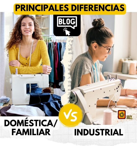 diferencias entre maquinas de coser industriales y familiares
